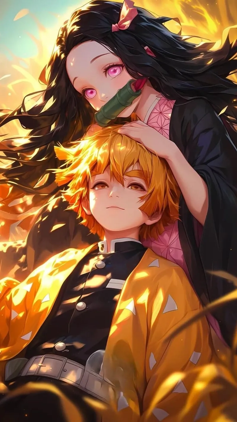 Fan quốc tế mê mẩn nezuko and zenitsu