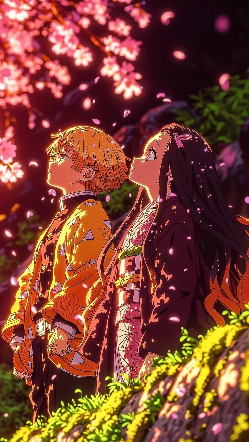 Chuyện tình gà bông zenitsu x nezuko cực dễ thương