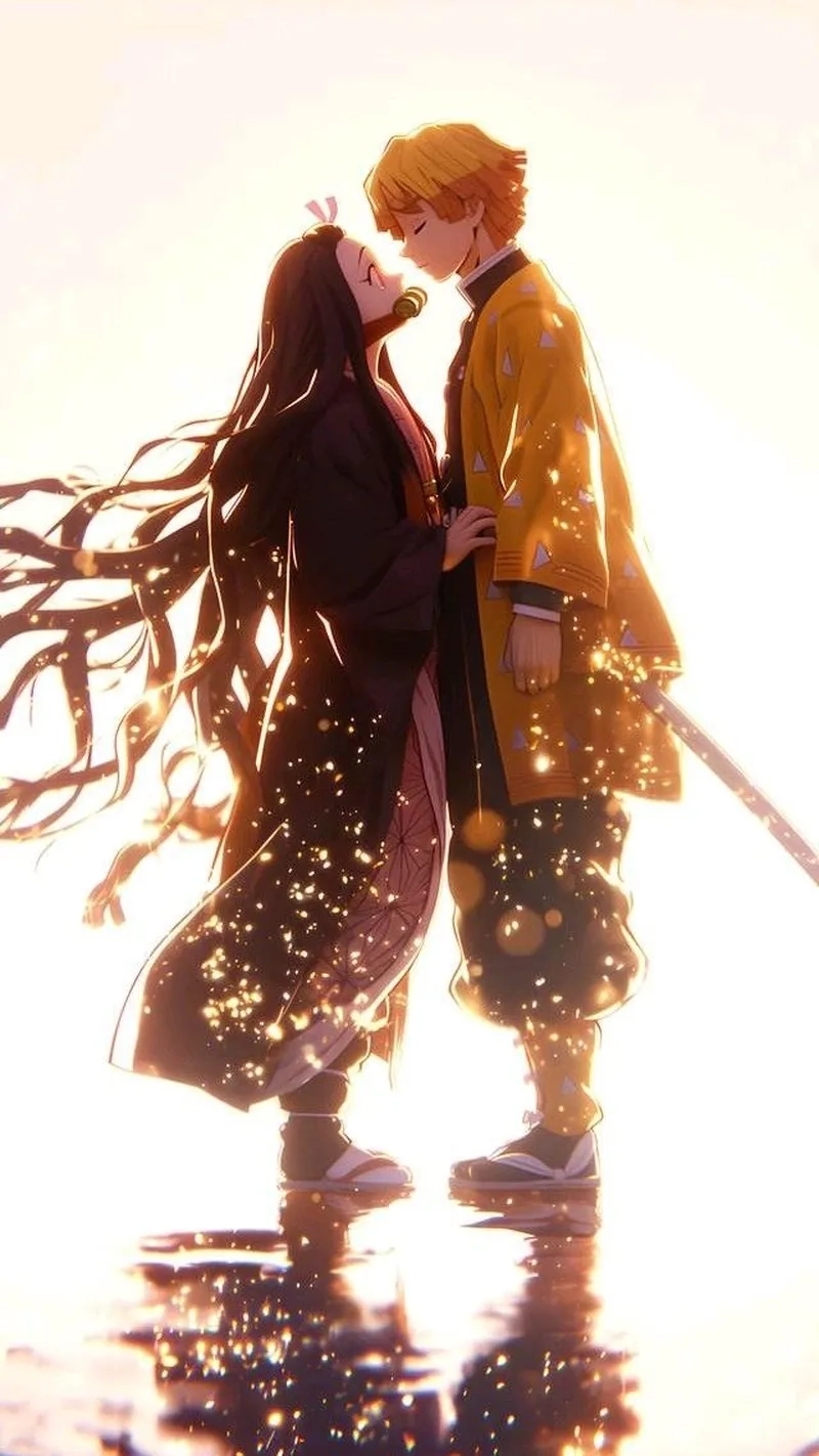 nezuko and zenitsu great 8m mang đến cảm xúc nhẹ nhàng