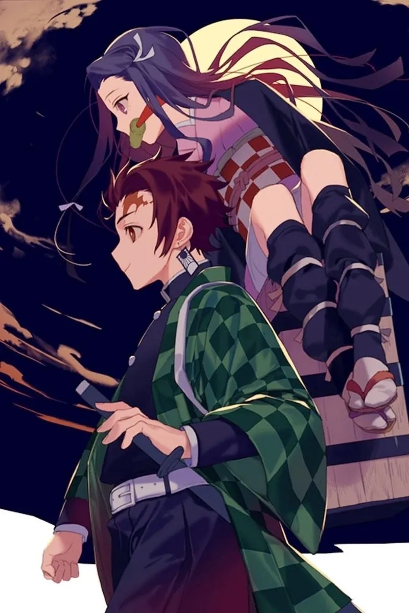 Tanjiro and nezuko wallpaper truyền cảm hứng và tình thân
