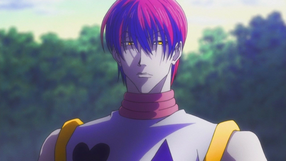 Nét vẽ Hisoka manga thể hiện rõ sự quái dị của nhân vật