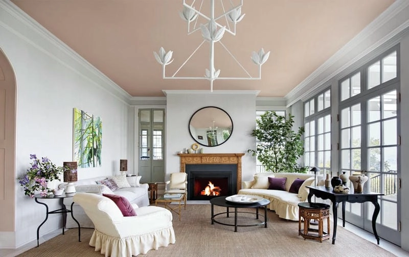 những màu sơn trần nhà đẹp làm bừng sáng không gian