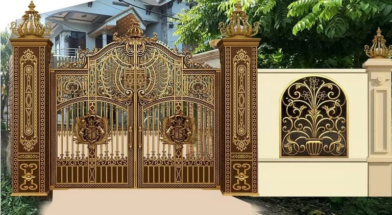 Tham khảo mẫu cổng nhà đẹp 2021 thiết kế mới lạ