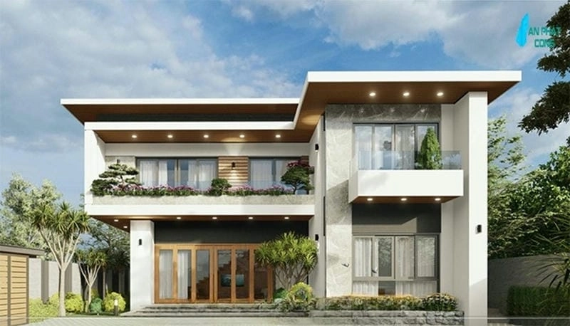 Thiết kế tối ưu không gian với mẫu nhà 2 tầng chữ l đẹp 2020