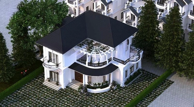 Thiết kế tiết kiệm chi phí với mẫu nhà 2 tầng chữ l đơn giản