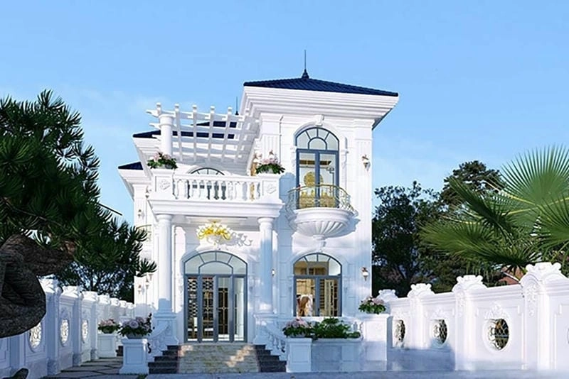 Tăng giá trị ngôi nhà với mẫu nhà 2 tầng chữ l hiện đại tiện nghi