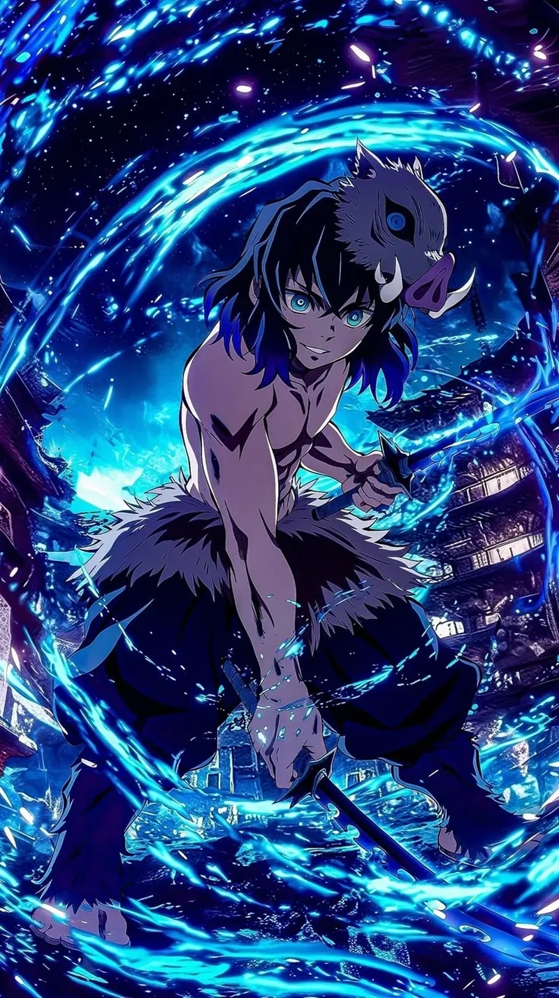 Tổng hợp hình ảnh Inosuke đầy cảm xúc và hành động