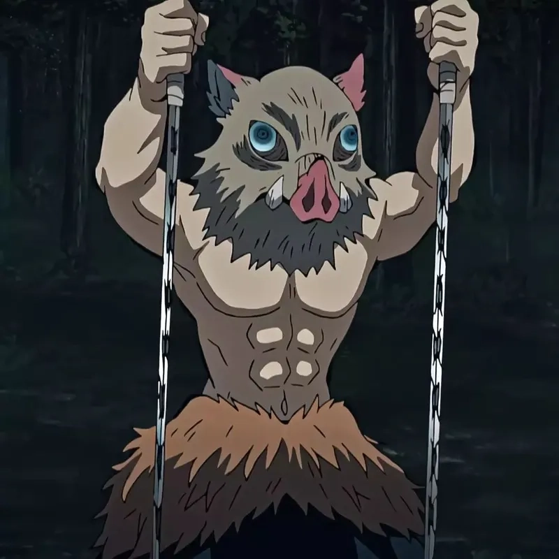 Khoảnh khắc Inosuke cute khi tháo mặt nạ khiến fan bất ngờ