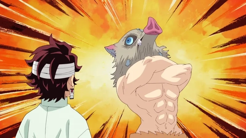 Fan thích thú trước mối quan hệ Nezuko x Inosuke dễ thương