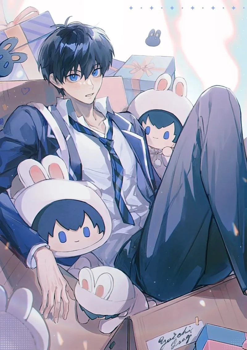 Một số phân cảnh Isagi manga cute khi tương tác với đồng đội