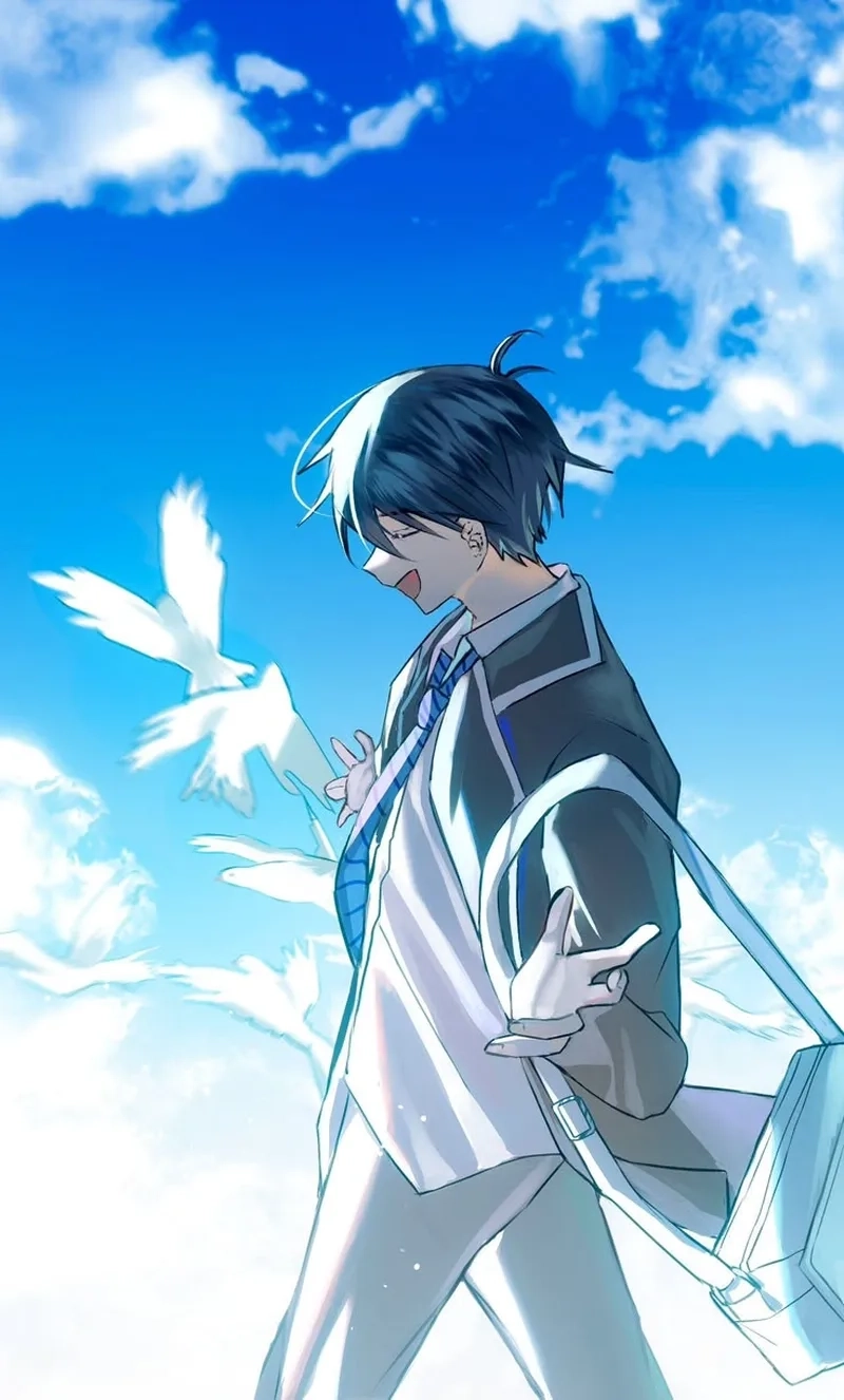 Kiểu tóc Isagi đặc trưng mái rối nhẹ và hơi dài phía trước