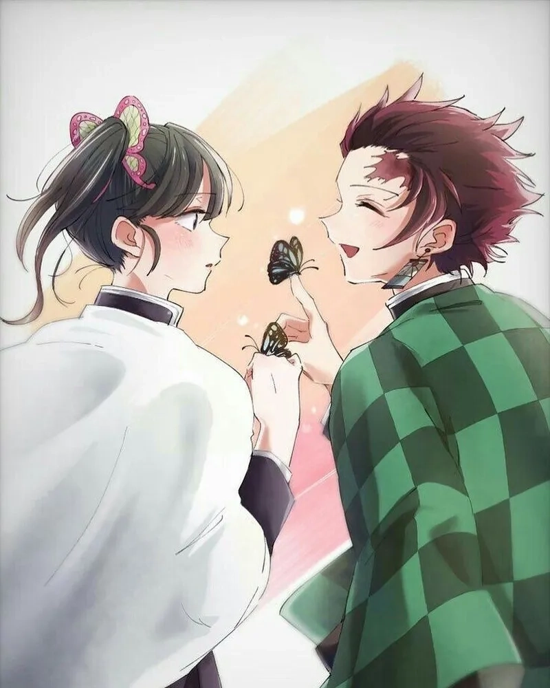 Hình nền Tanjiro x Kanao wallpaper đẹp mắt và nên thơ