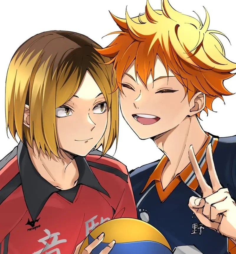 Hình ảnh Kenma Hinata thi đấu cùng nhau cực kỳ ấn tượng