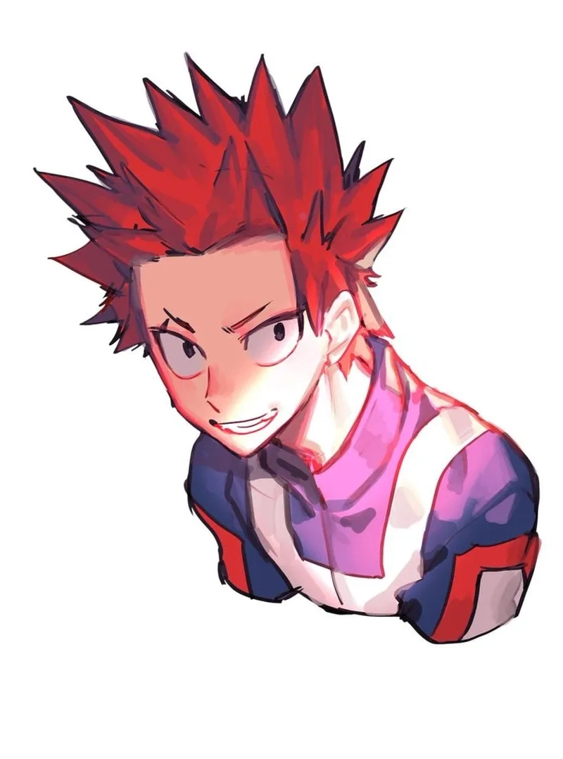 My Hero Academia Kirishima là nhân vật phụ nổi bật với tính cách cởi mở và đầy năng lượng.