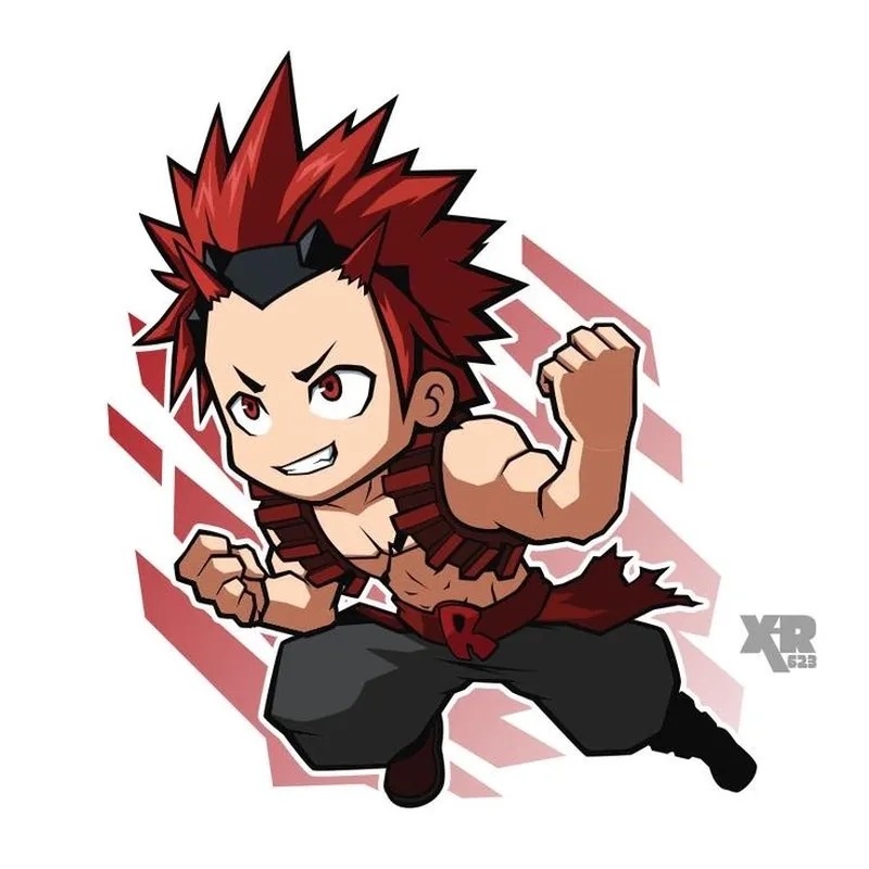 Chibi Kirishima xuất hiện nhiều trong merchandise, móc khóa, thẻ bài...