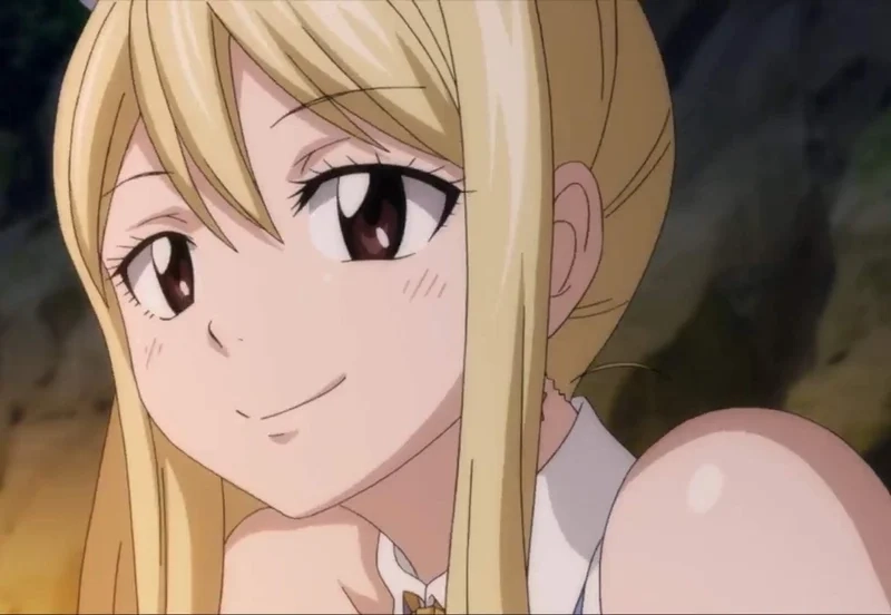 Hình ảnh Lucy Heartfilia cute dễ thương trong từng biểu cảm