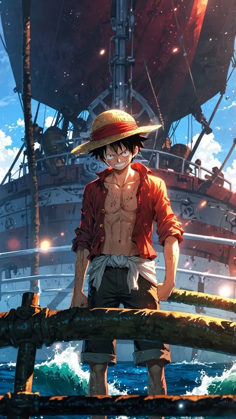 Ảnh vẽ tay đẹp mắt chủ đề draw Luffy do fan thực hiện
