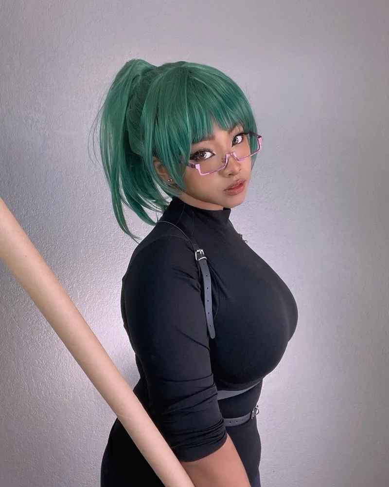 Ảnh Maki cosplay manga kết hợp giữa nét thực và hoạt hình