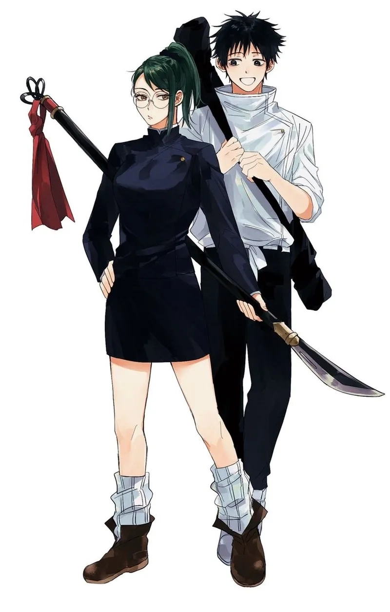 Hình ảnh Maki Zenin anime đậm chất chiến binh mạnh mẽ