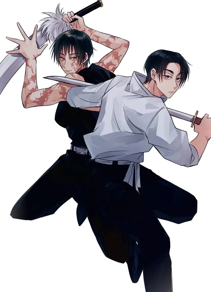 Thân hình Maki Zenin body rắn rỏi và đầy nội lực