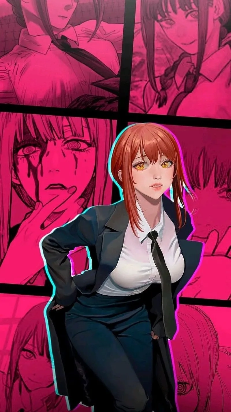 Hình ảnh Anime Makima sắc sảo và đầy khí chất