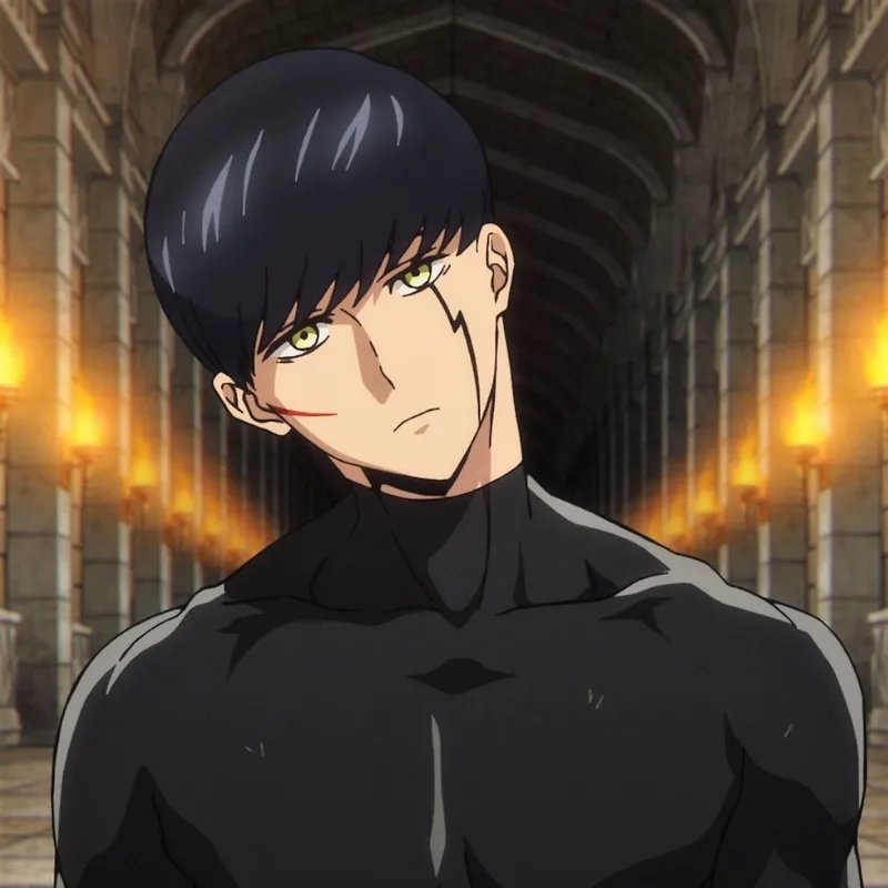 Character mashle có thiết kế ấn tượng, dễ nhớ nhờ ngoại hình độc đáo