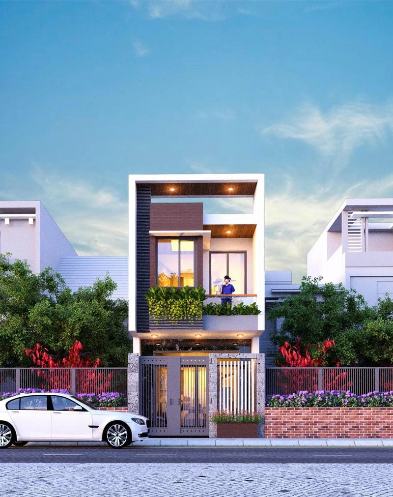 Không gian lý tưởng cùng mẫu thiết kế nhà 2 tầng đẹp 5x20