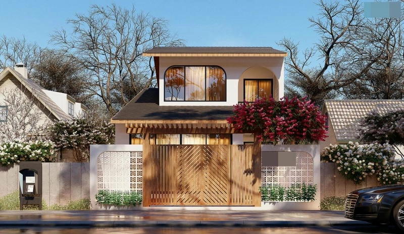 Ngắm thử mẫu mặt tiền nhà 5m đẹp nổi bật trong từng chi tiết