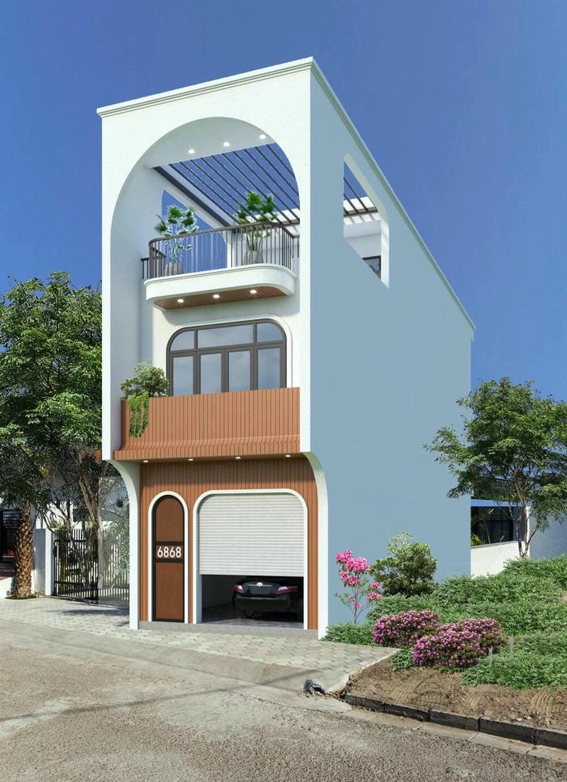 Gợi ý mẫu mặt tiền nhà ống đẹp 2 tầng phong cách riêng