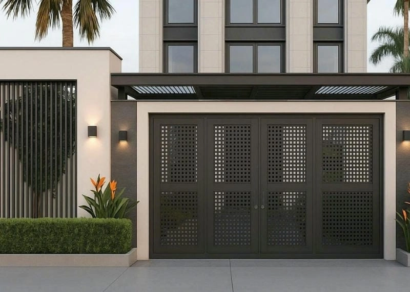 Ngắm nhìn mẫu cổng nhà biệt thự hiện đại mới lạ sang trọng