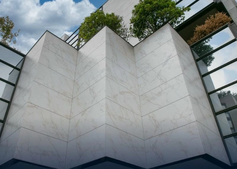 Phong cách mới với gạch giả đá ốp mặt tiền nhà