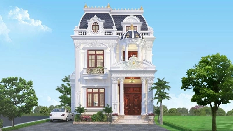 màu trắng sữa sơn nhà làm sáng bừng không gian sống