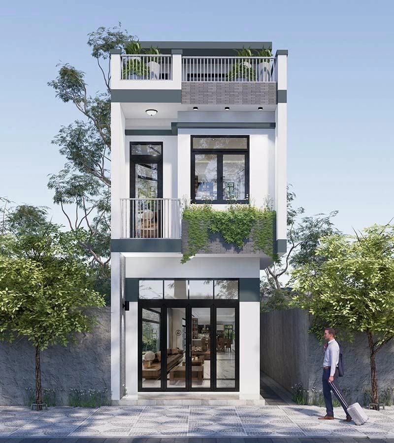 Tận hưởng không gian mở cùng mẫu nhà trệt 5x20