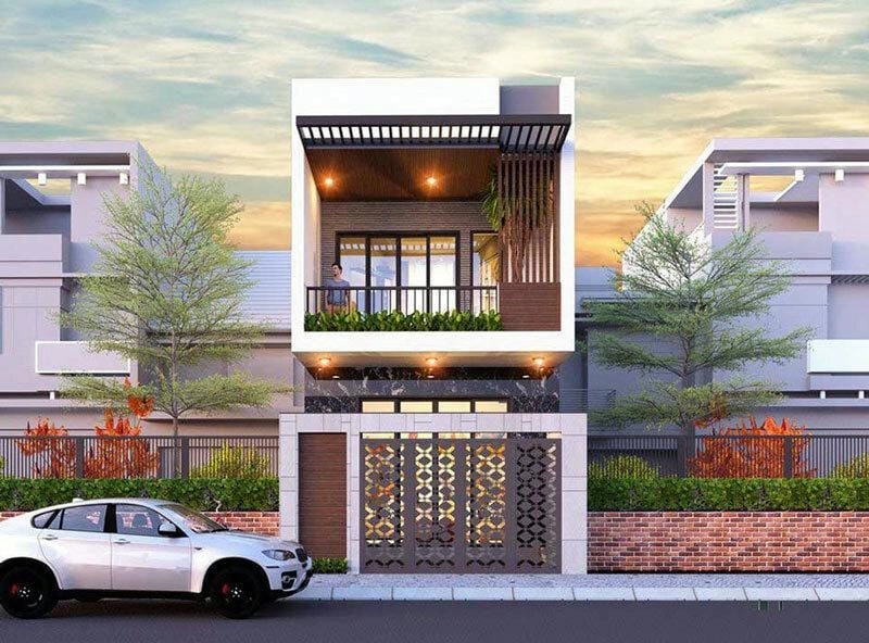 mẫu nhà 1 trệt 1 lầu 5x20 thiết kế thoáng đẹp cho gia đình Việt