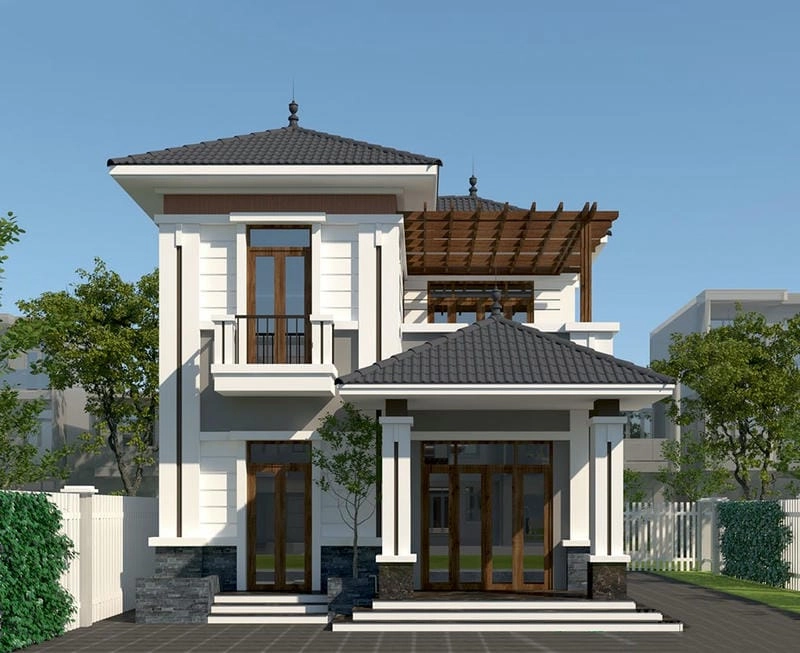 Tham khảo mẫu thiết kế nhà 8x12m cân đối từng khu vực