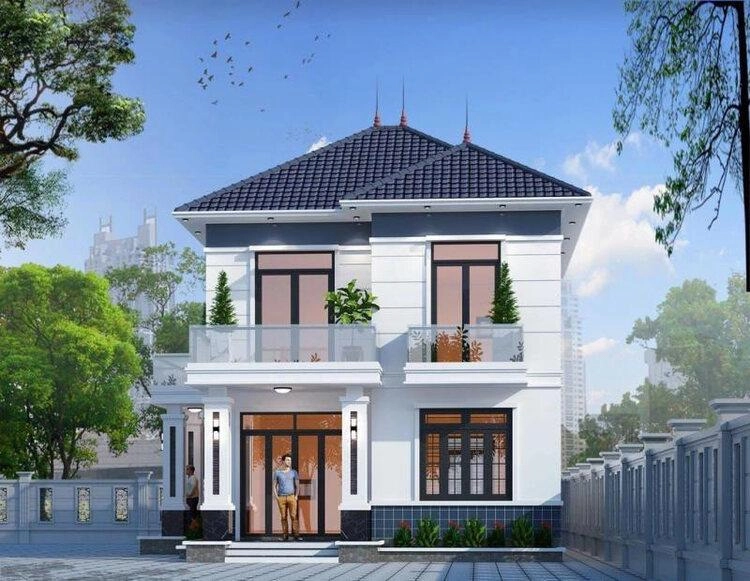 Ngắm mẫu nhà 2 tầng mái nhật đẹp 2021 đầy cuốn hút