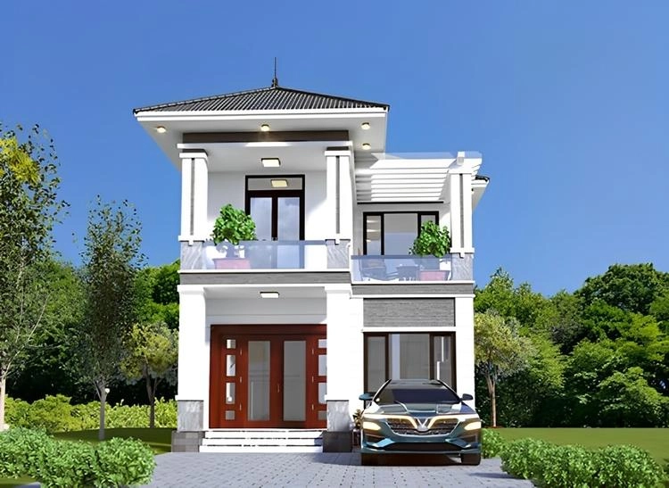 Chiêm ngưỡng mẫu nhà 2 tầng mái nhật đẹp 2024 thiết kế sang