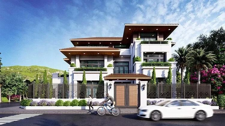 Gợi ý mẫu nhà 2 tầng 1 tum mái nhật thiết kế thông minh