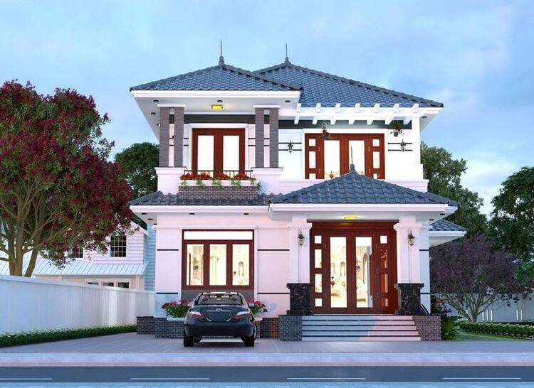 Khám phá 8x12m mẫu nhà 2 tầng mái nhật đẹp 2020 độc đáo