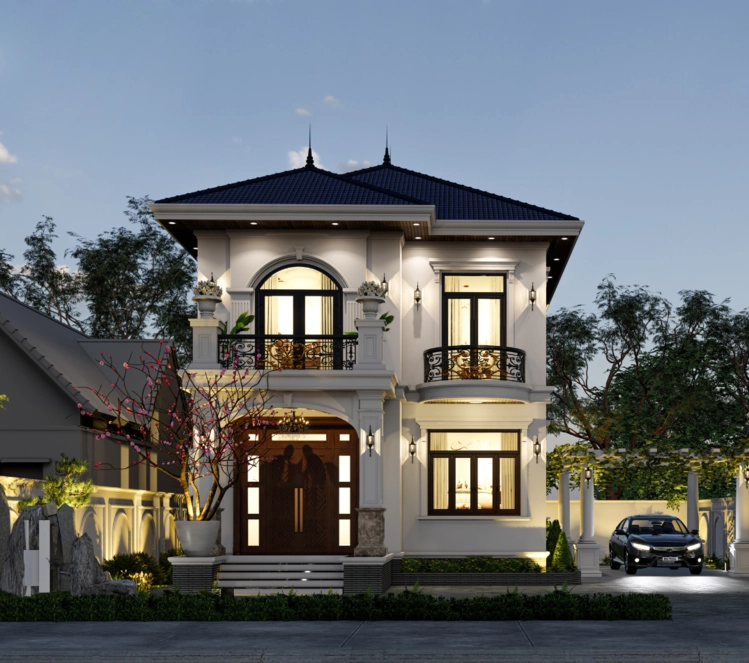 Tham khảo các mẫu nhà 2 tầng mái nhật hợp xu hướng