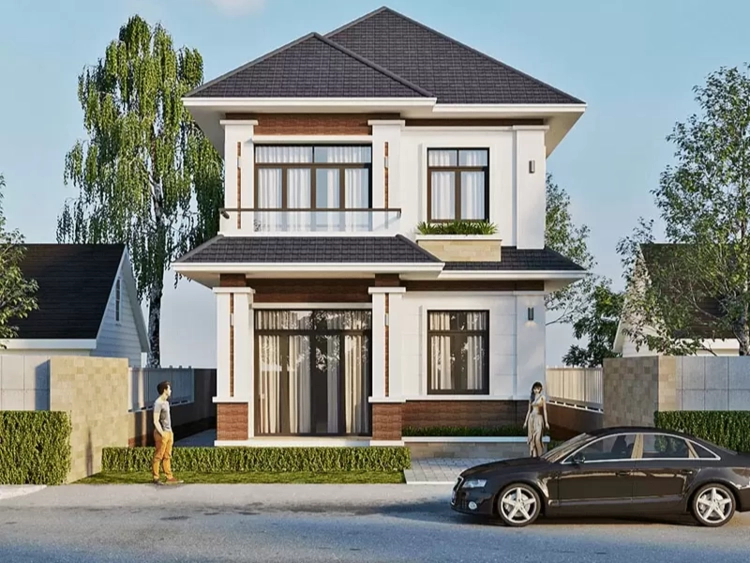 Khám phá mẫu nhà 2 tầng mái nhật đẹp hiện đại tinh tế