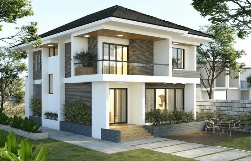Tuyển chọn những mẫu nhà ngang 2 tầng đẹp nổi bật