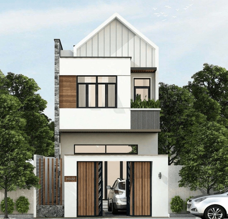 Khám phá mái thái mẫu nhà 2 tầng đẹp ở nông thôn nhà ống