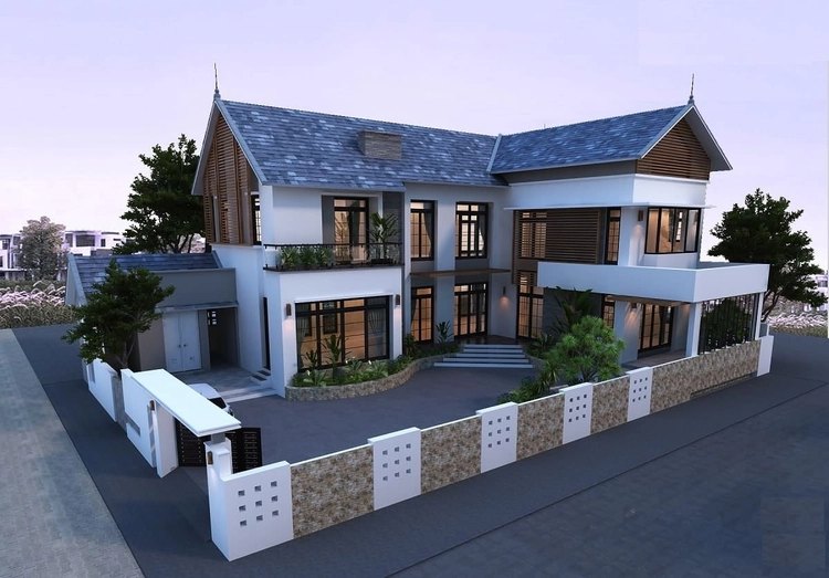 Chiêm ngưỡng mẫu nhà 2 tầng nông thôn 700 triệu sang trọng