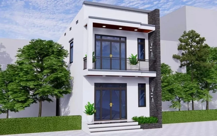 Khám phá mẫu nhà 2 tầng mái thái đẹp ở nông thôn hiện đại