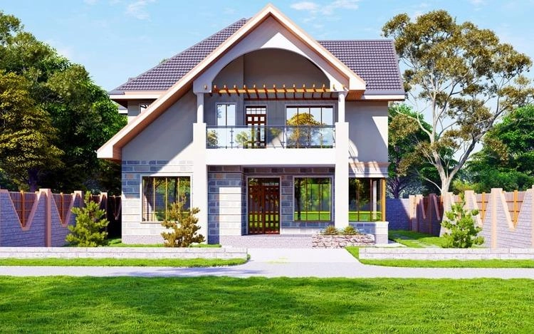 Tham khảo mẫu nhà 2 tầng hiện đại ở nông thôn cuốn hút