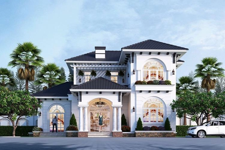 Chiêm ngưỡng mẫu nhà 2 tầng mặt phố đẹp mắt