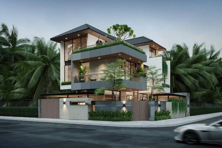 Khám phá mẫu nhà 2 tầng 3 phòng ngủ 5x16m tiện nghi