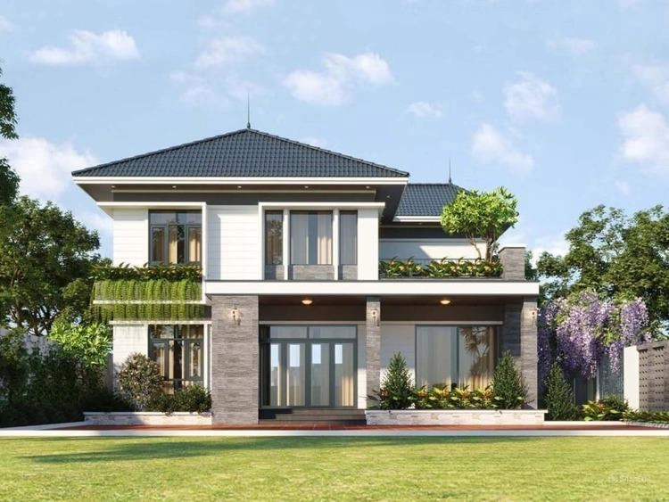 Khám phá mẫu nhà 2 tầng 8x15m đẹp tiện ích