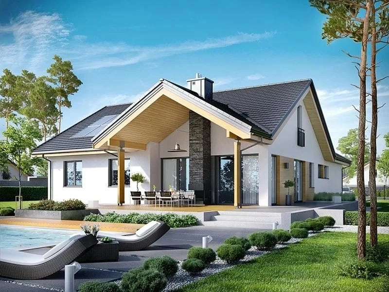 các mẫu nhà vườn 1 tầng phù hợp nhiều diện tích đất